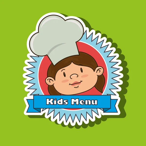 Kids menu design vektorgrafik