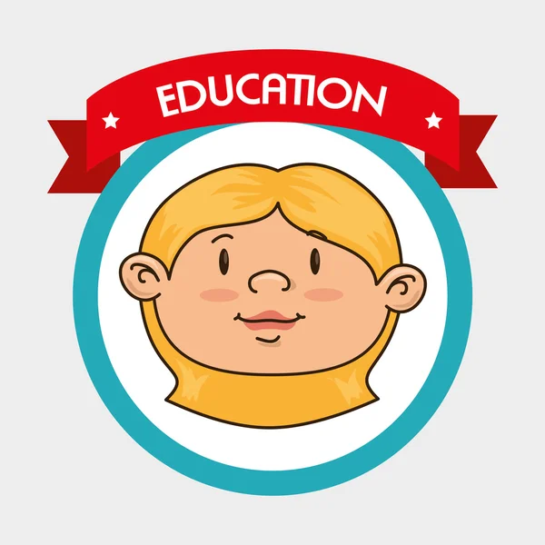Kind onderwijs ontwerp — Stockvector