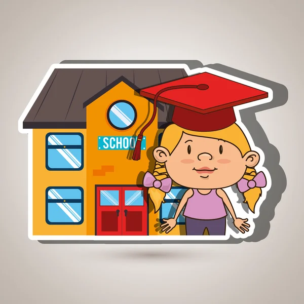 Diseño de educación infantil — Vector de stock