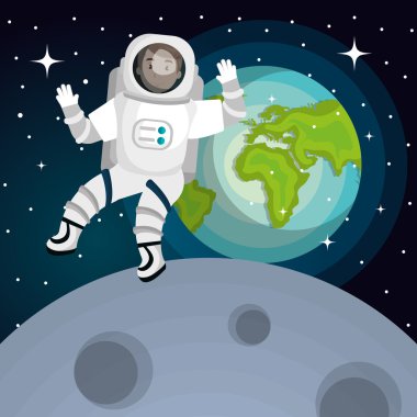 astronot güneş sistemi tasarımı