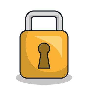 Asma kilit simgesi tasarım