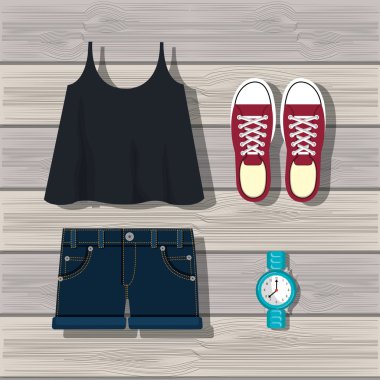 Aksesuar kadın giyim tasarım