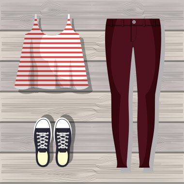 Aksesuar kadın giyim tasarım