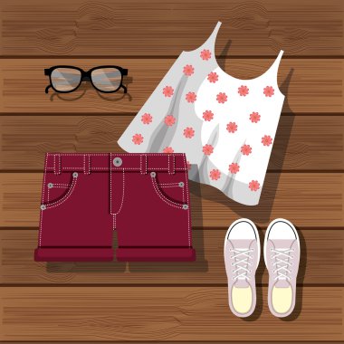 Aksesuar kadın giyim tasarım