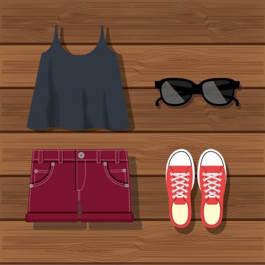 Aksesuar kadın giyim tasarım