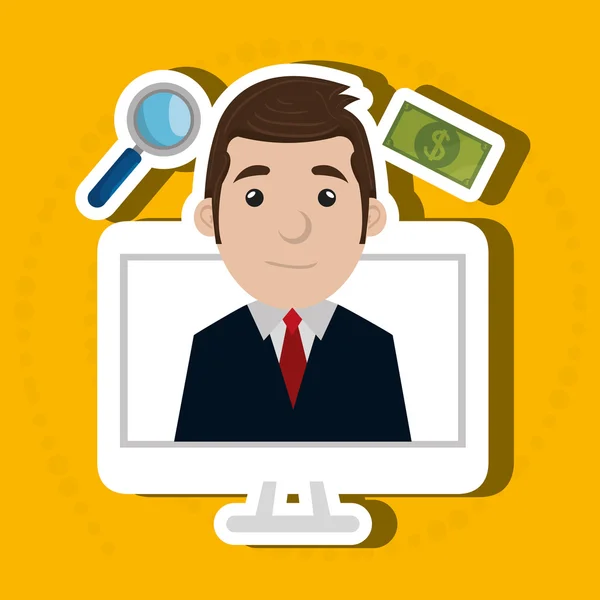 Businessperson avatar  design — Stock Vector