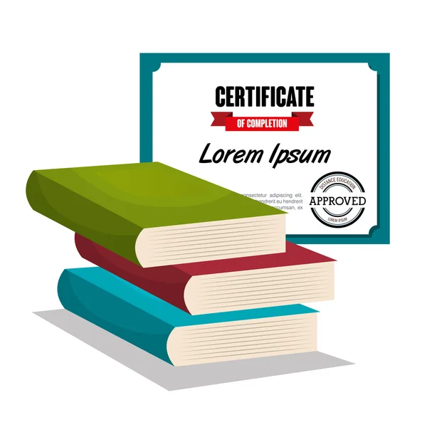 Projeto de certificado de educação —  Vetores de Stock