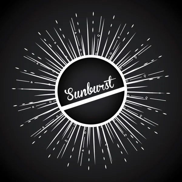 Sunburst background design — Stock Vector