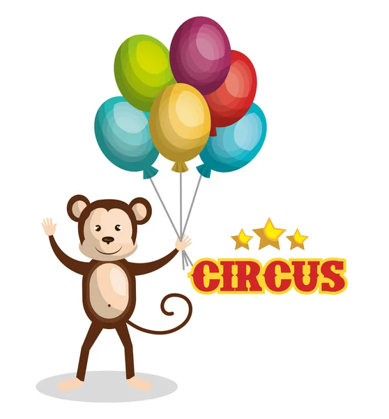 Circus Toon ontwerp — Stockvector