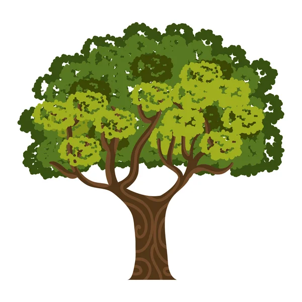 Diseño aislado árbol — Vector de stock