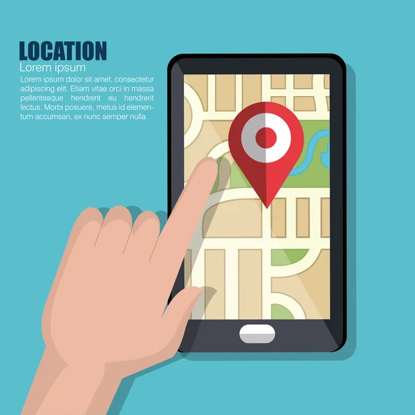 Location icon design — Stock Vector