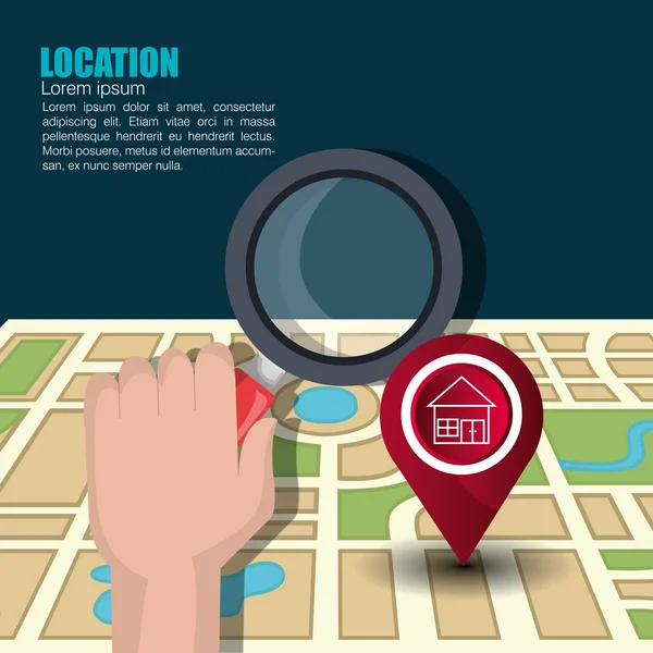 Location icon design — Stock Vector