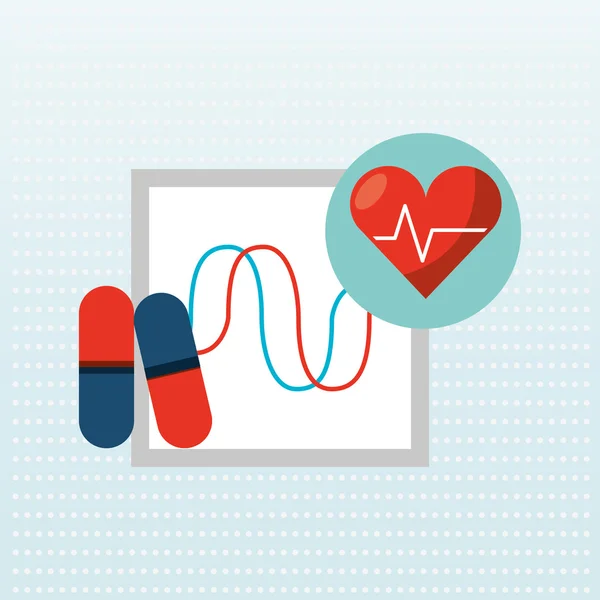 Medische gezondheidszorg ontwerp — Stockvector