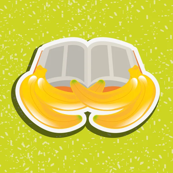 Meyve kitap tasarımı — Stok Vektör