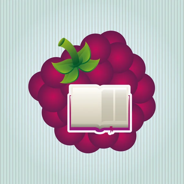 Conception de livre de fruits — Image vectorielle