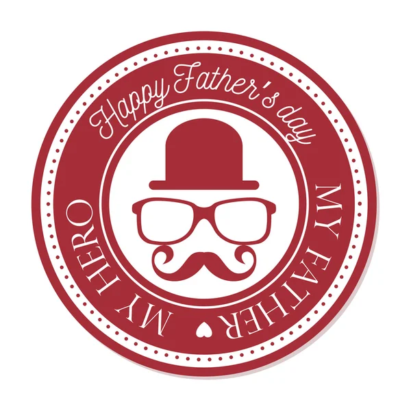 Otců Happy den designu — Stockový vektor