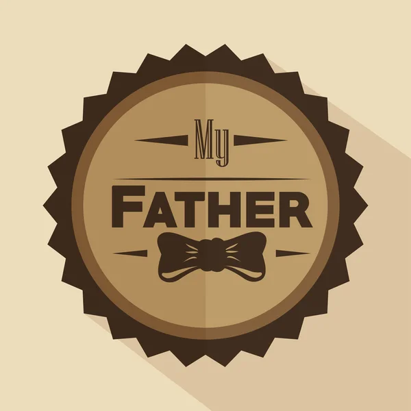 Mutlu Babalar günü tasarım — Stok Vektör