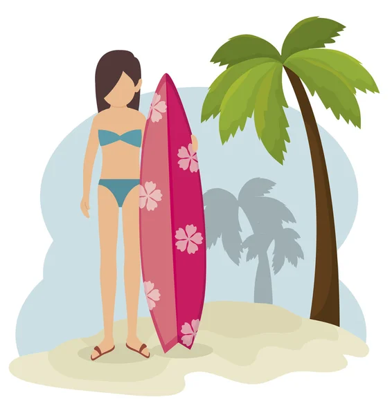 Vacaciones de verano diseño — Vector de stock