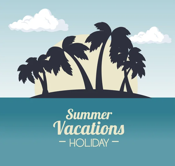 Дизайн летних каникул — стоковый вектор