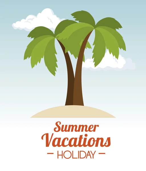 Vacaciones de verano diseño — Vector de stock