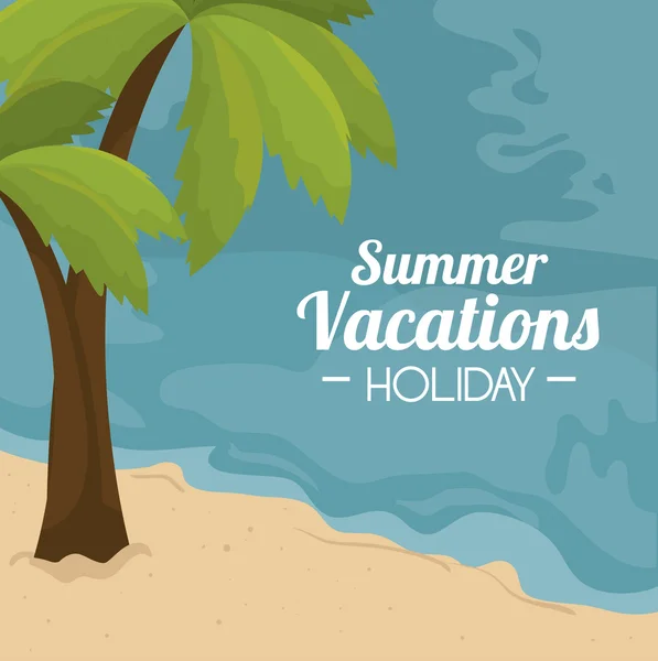 Vacaciones de verano diseño — Archivo Imágenes Vectoriales