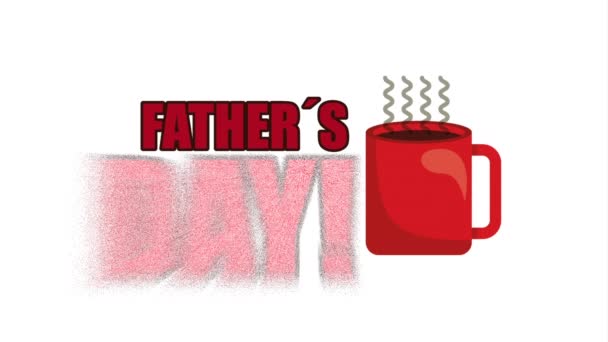 heureux conception de fête des pères, Animation vidéo 