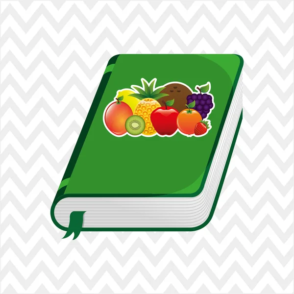 Дизайн книги фруктов — стоковый вектор