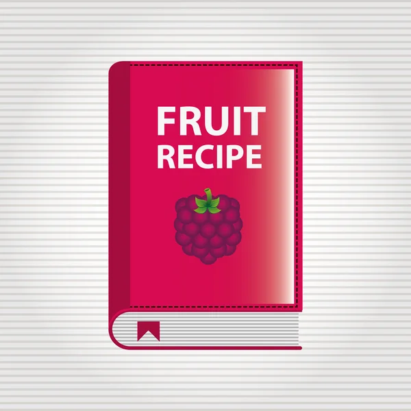 Conception de livre de fruits — Image vectorielle