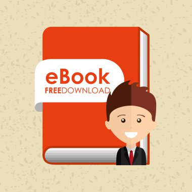 bir elektronik kitap tasarımı kullanan kişi