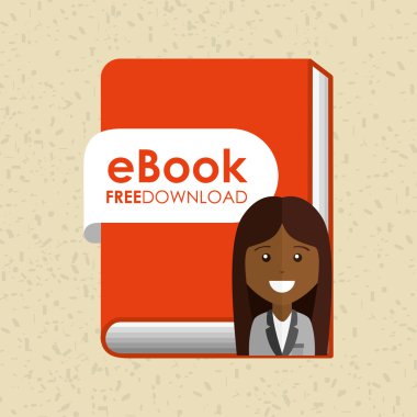 bir elektronik kitap tasarımı kullanan kişi