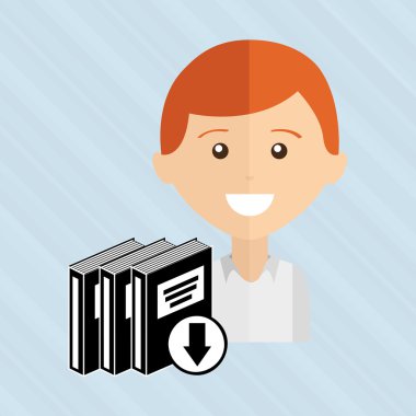 bir elektronik kitap tasarımı kullanan kişi