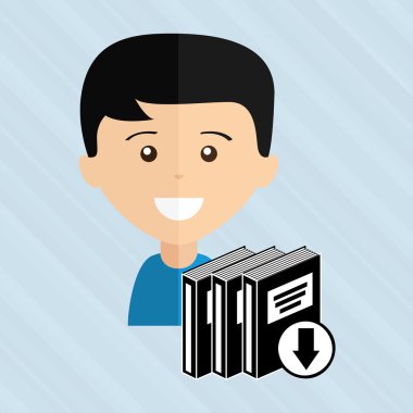 bir elektronik kitap tasarımı kullanan kişi