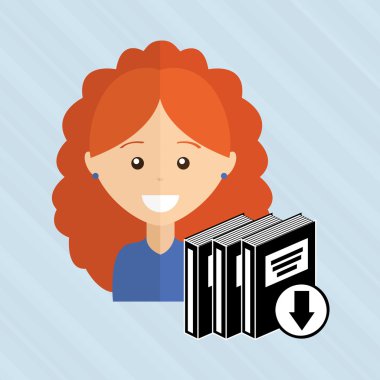 bir elektronik kitap tasarımı kullanan kişi