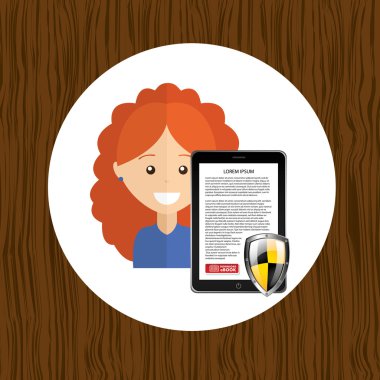 bir elektronik kitap tasarımı kullanan kişi