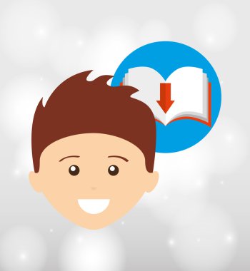 bir elektronik kitap tasarımı kullanan kişi