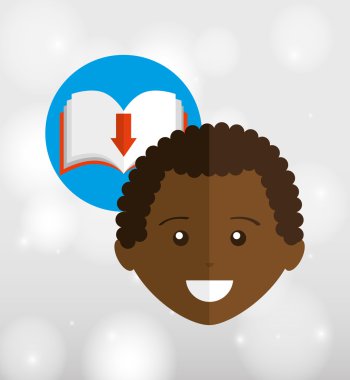 bir elektronik kitap tasarımı kullanan kişi