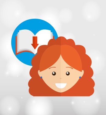 bir elektronik kitap tasarımı kullanan kişi