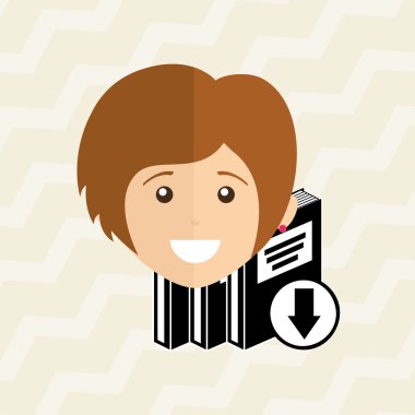 bir elektronik kitap tasarımı kullanan kişi