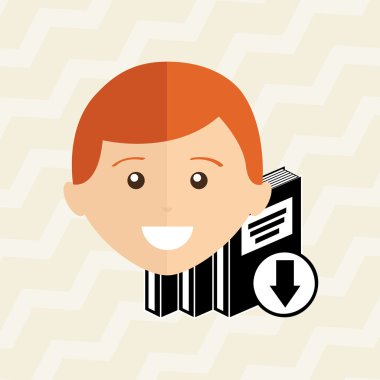 bir elektronik kitap tasarımı kullanan kişi