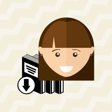 bir elektronik kitap tasarımı kullanan kişi