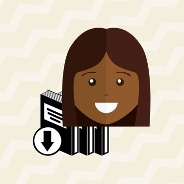 bir elektronik kitap tasarımı kullanan kişi