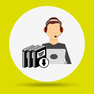 bir elektronik kitap tasarımı kullanan kişi