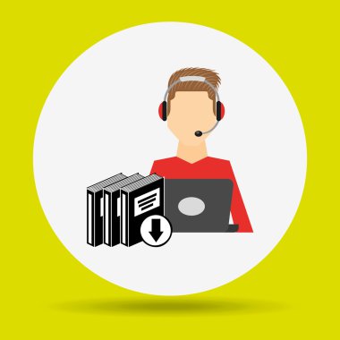 bir elektronik kitap tasarımı kullanan kişi