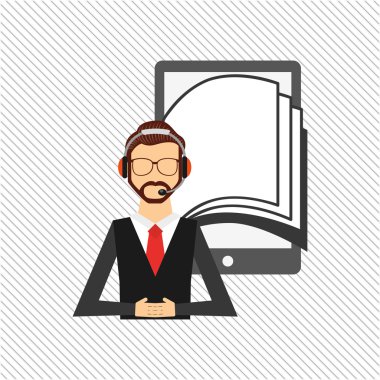 bir elektronik kitap tasarımı kullanan kişi