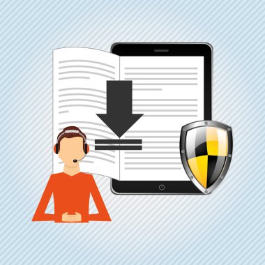 bir elektronik kitap tasarımı kullanan kişi