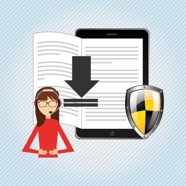 bir elektronik kitap tasarımı kullanan kişi