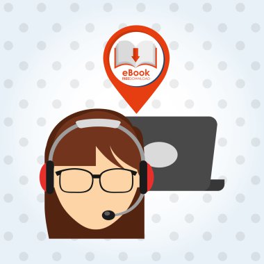 bir elektronik kitap tasarımı kullanan kişi