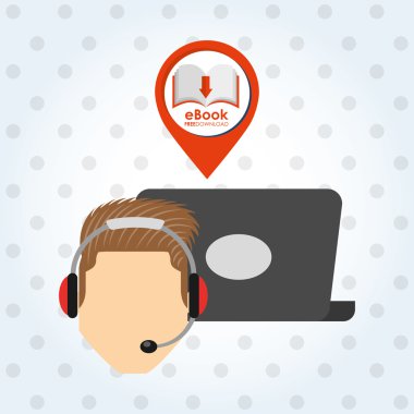 bir elektronik kitap tasarımı kullanan kişi