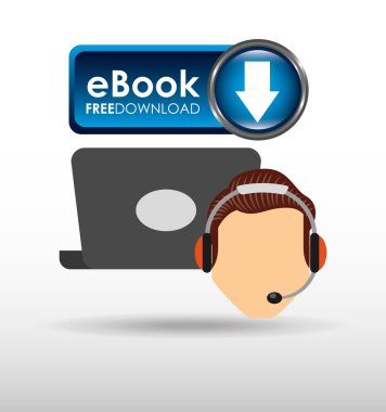 bir elektronik kitap tasarımı kullanan kişi