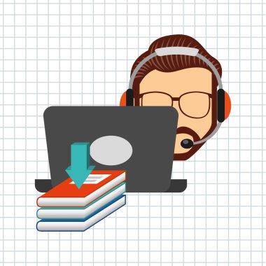 bir elektronik kitap tasarımı kullanan kişi